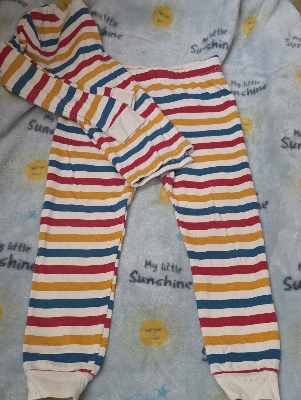 Toddler Striped Cotton Jogger Pajamas - Multicolor Stripes